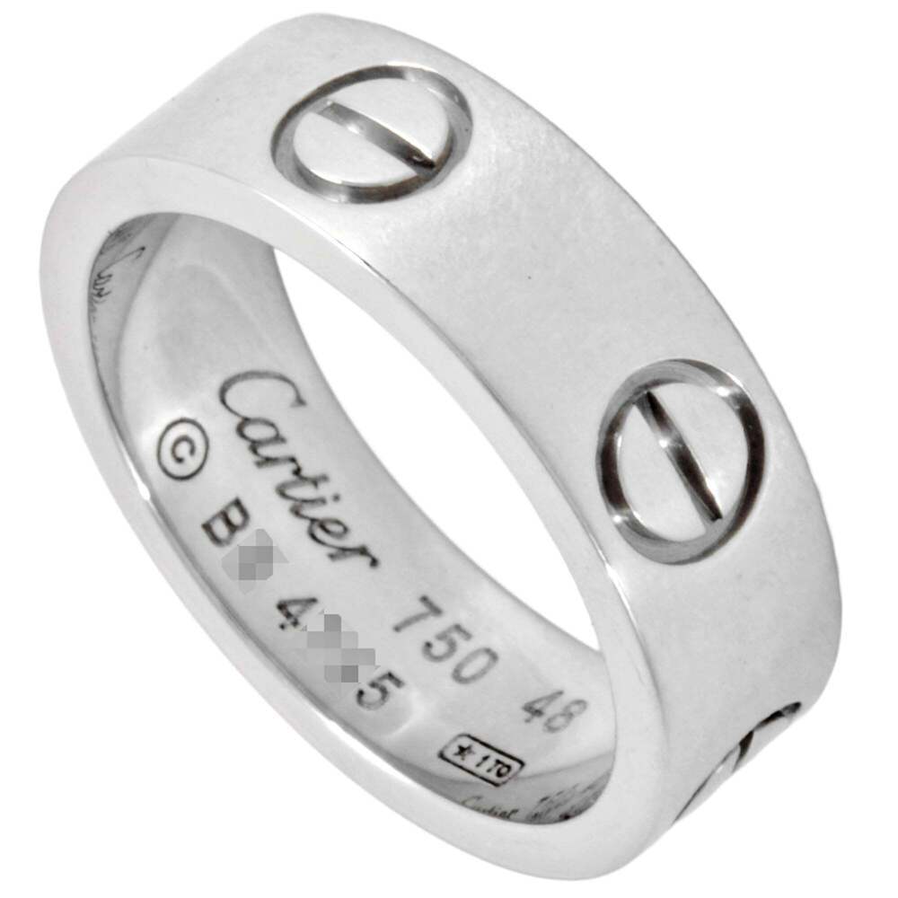 CARTIER 18k Silver Love Ring #48